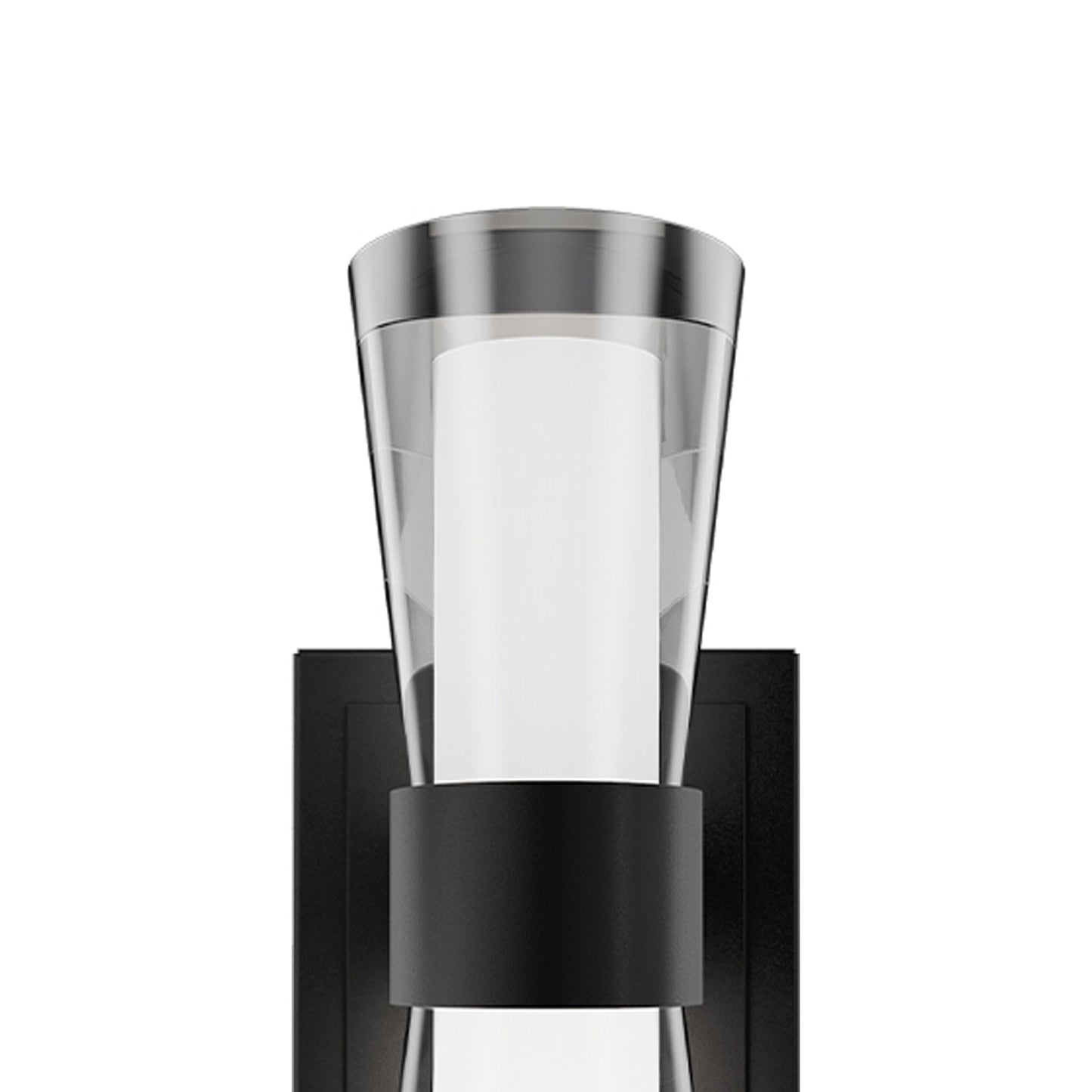 Hourglass Single LED Bath Wall Light in Detail.