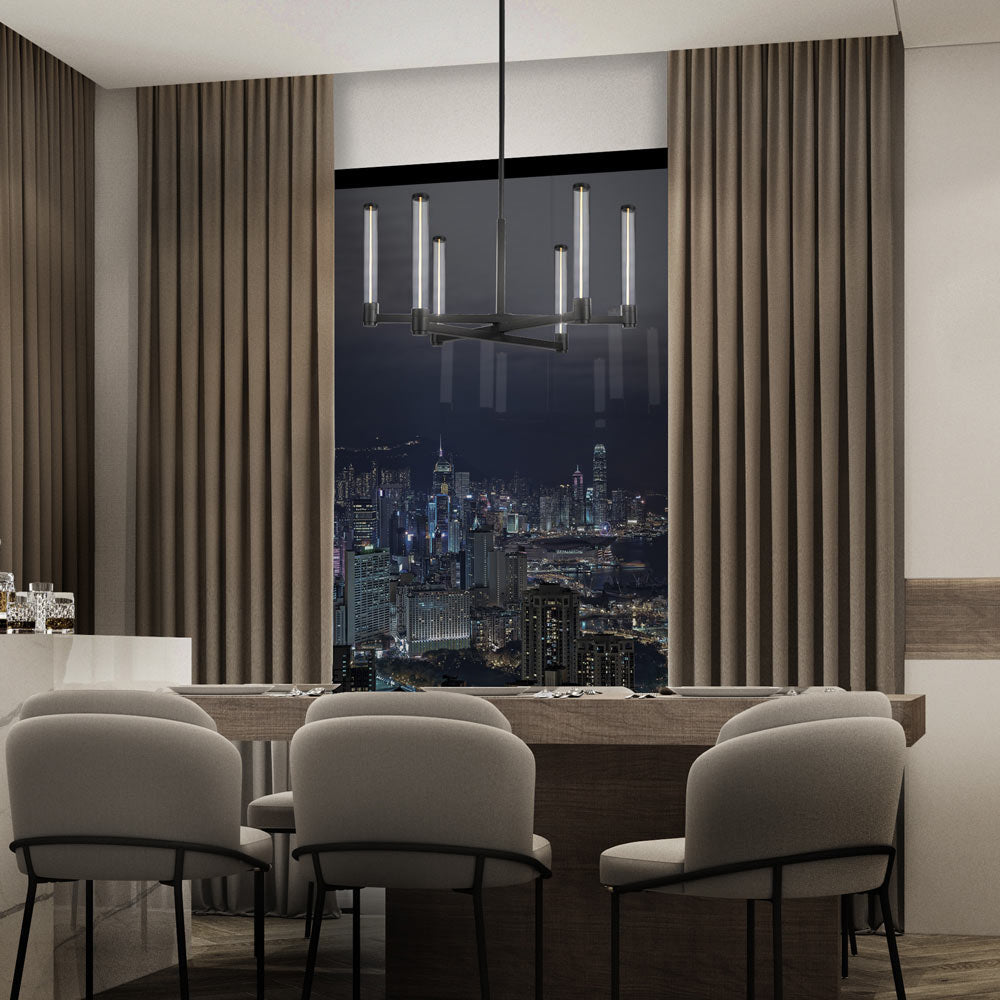 Jedi LED Pendant Light in dining room.
