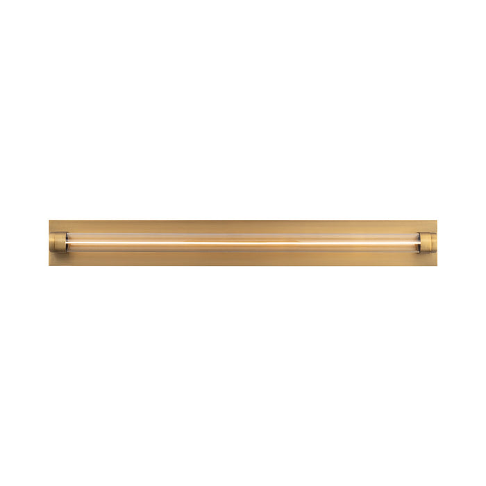 Jedi LED Vanity Wall Light in Aged Brass (27-Inch).