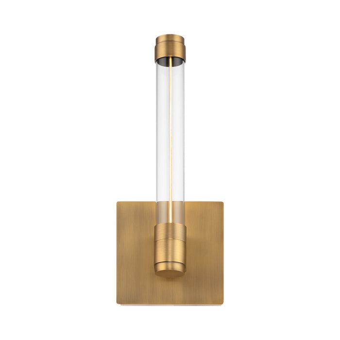Jedi LED Wall Light in Aged Brass.