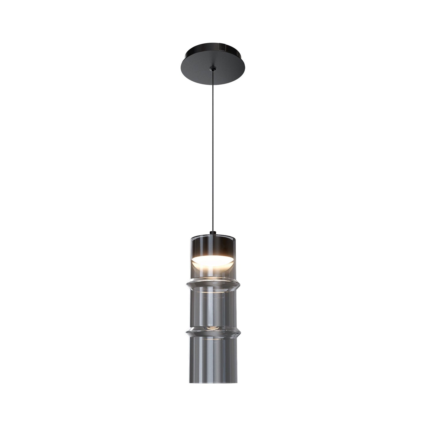 Kanister LED Pendant Light (Smoke Glass).