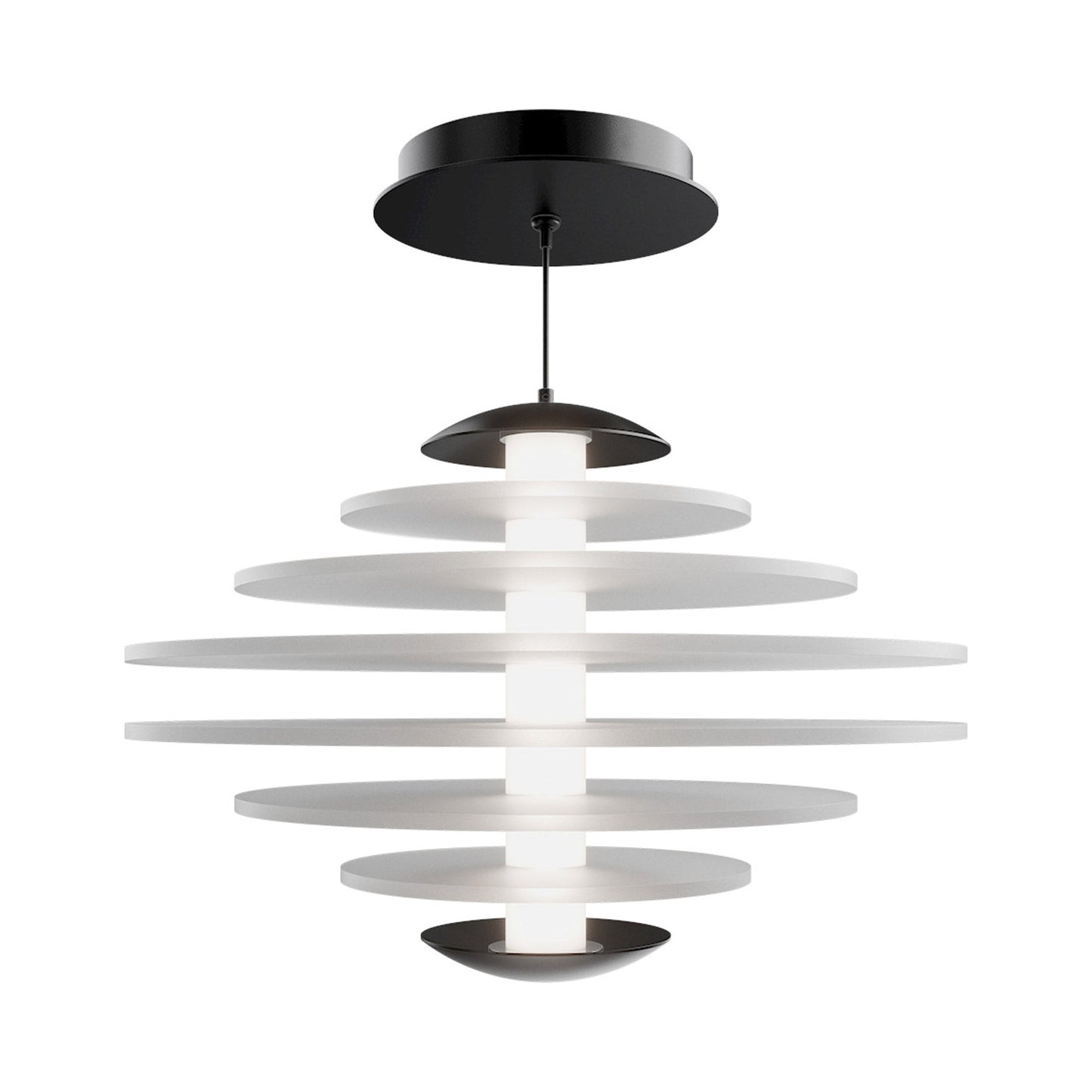 Loopey LED Pendant Light in Black.