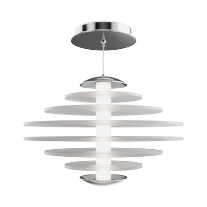 Loopey LED Pendant Light in Chrome.