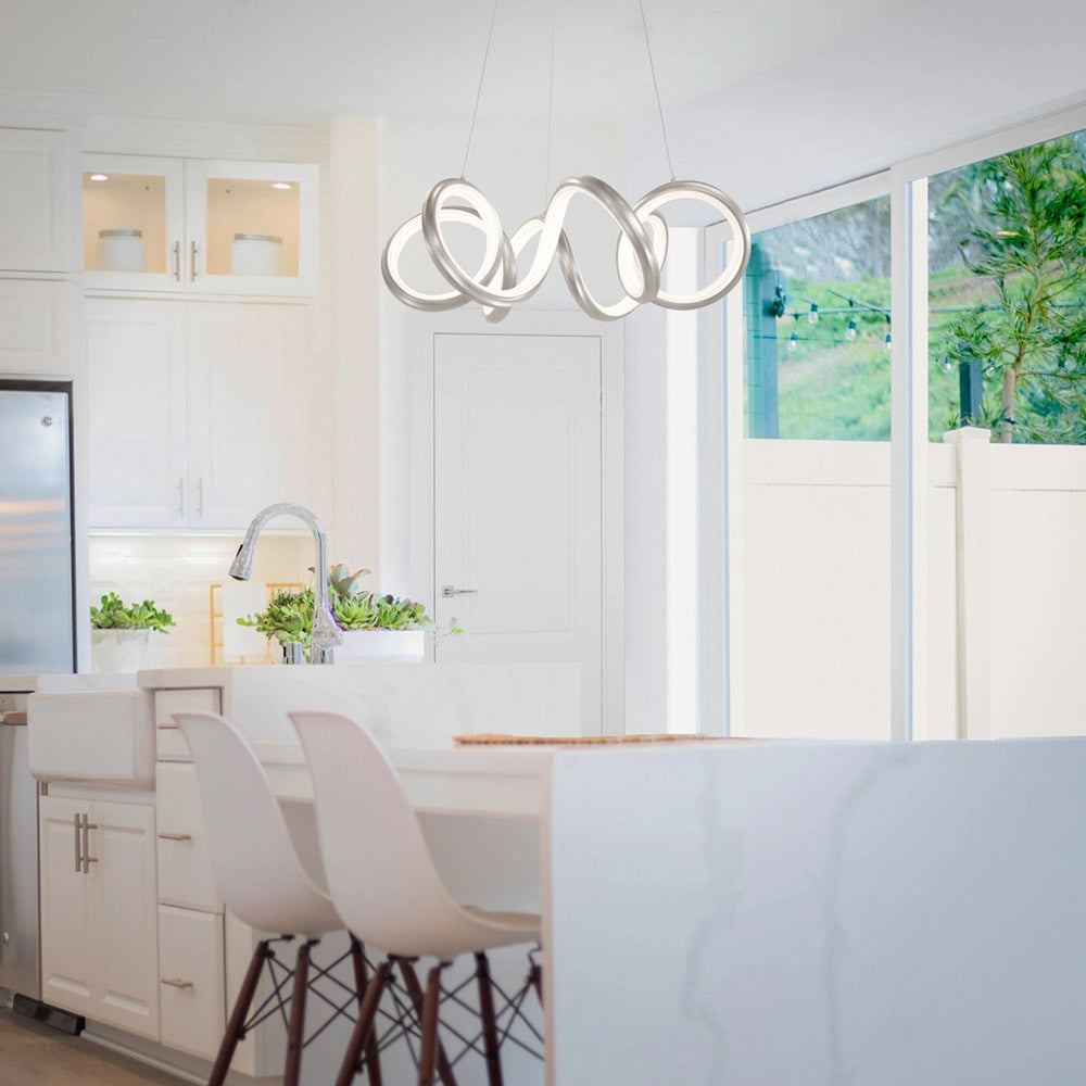 Mamba LED Pendant Light in kitchen.