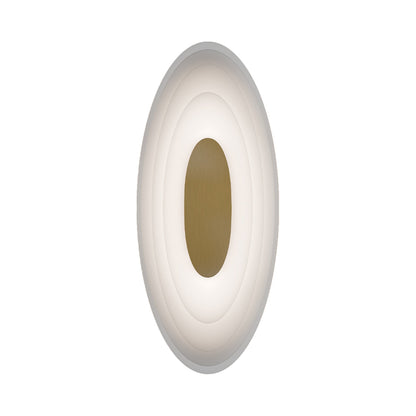 Orbix LED Wall Light in Aged Brass.