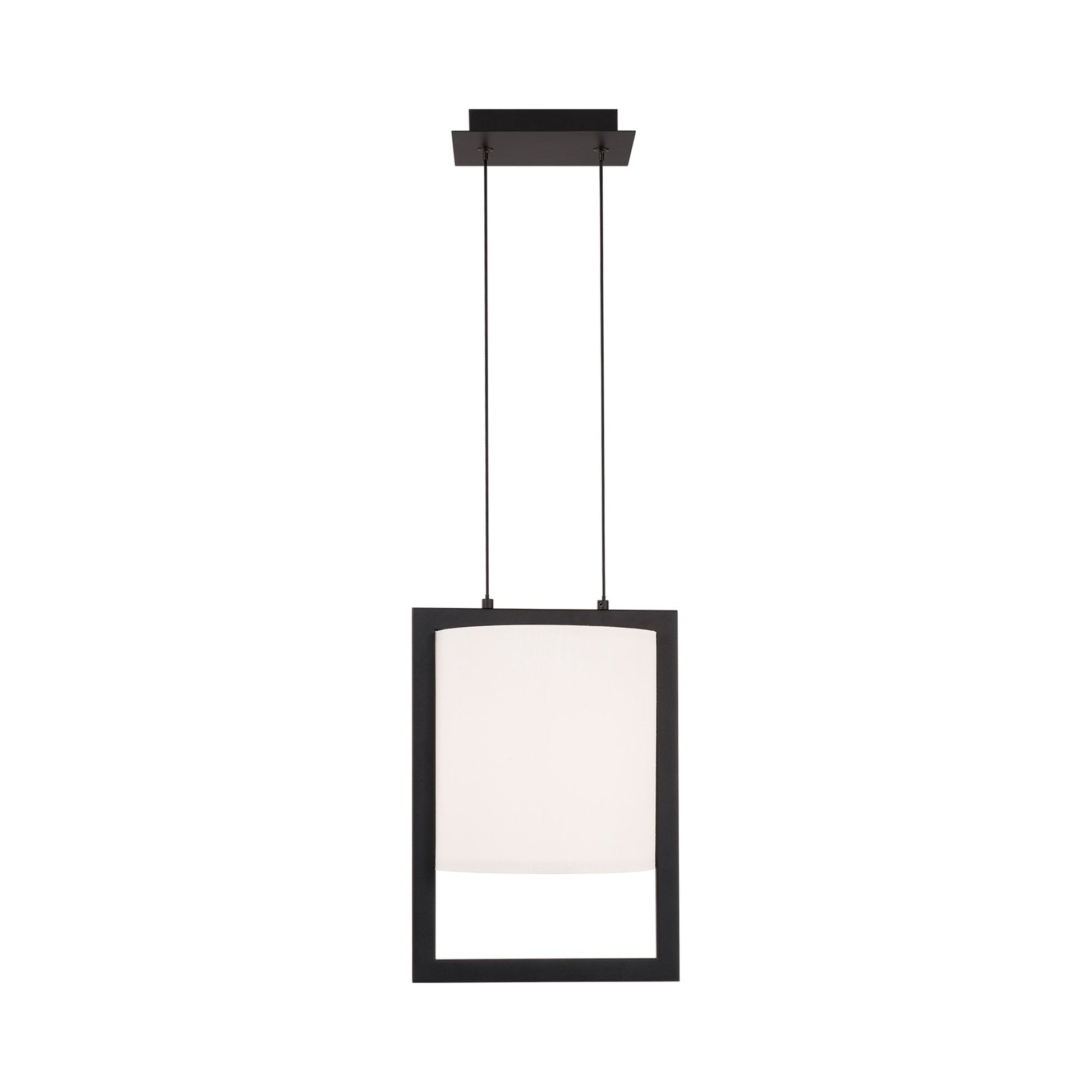 Park Avenue LED Mini Pendant Light in Black (12-Inch).