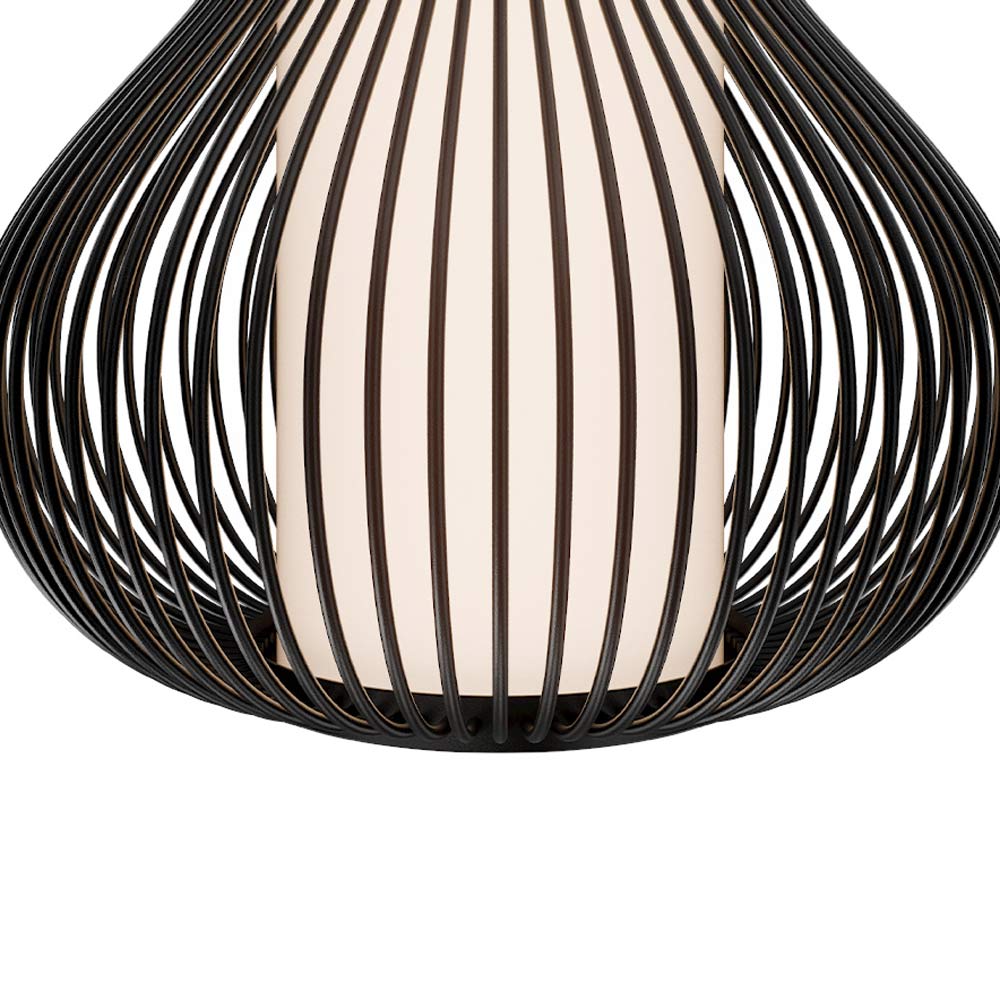 Poppin Outdoor LED Flush Mount Ceiling Light in Detail.