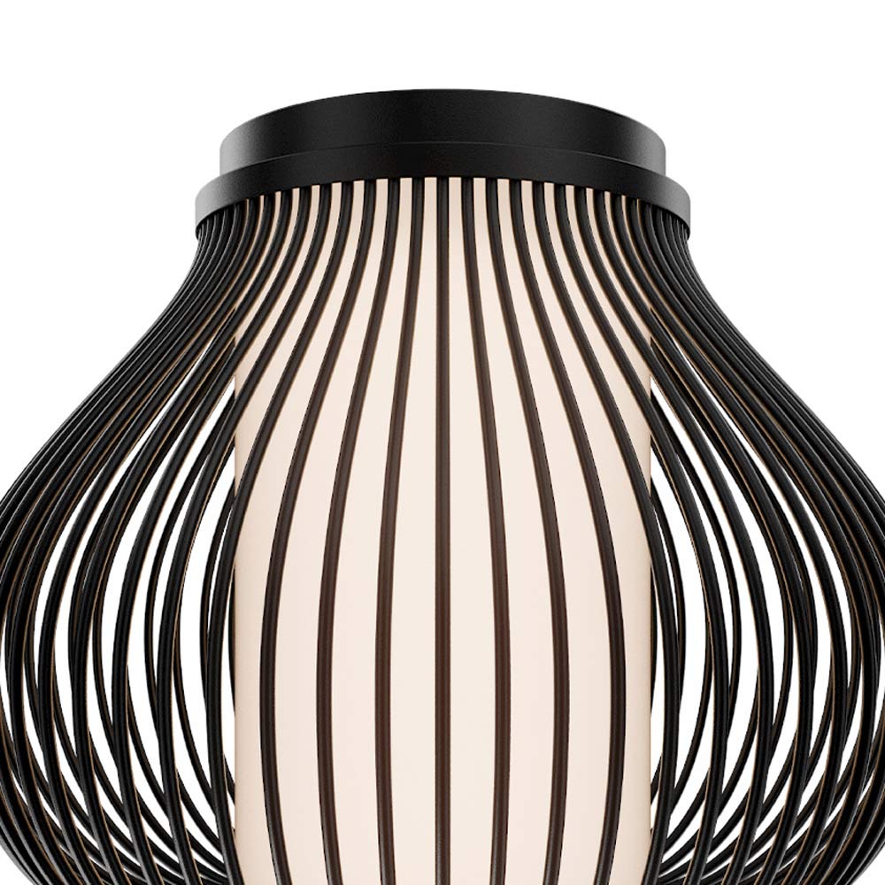 Poppin Outdoor LED Flush Mount Ceiling Light in Detail.