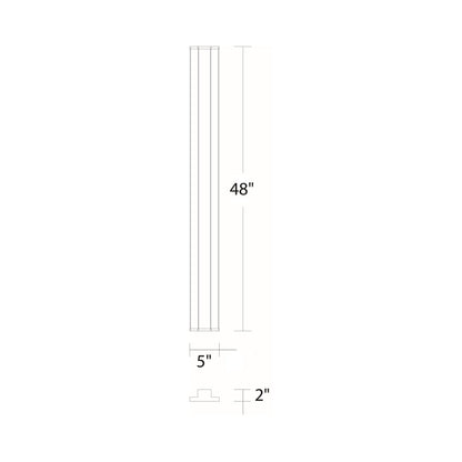 Revels Outdoor LED Wall Light - line drawing.