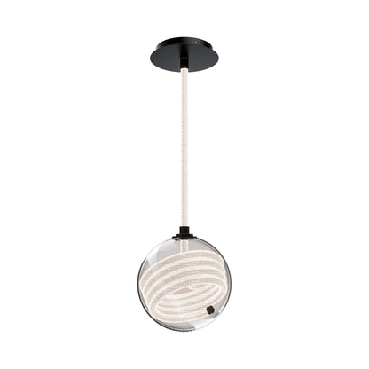Roper LED Pendant Light in Black.