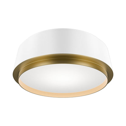 Salvo LED Flush Mount Ceiling Light in White (Large).