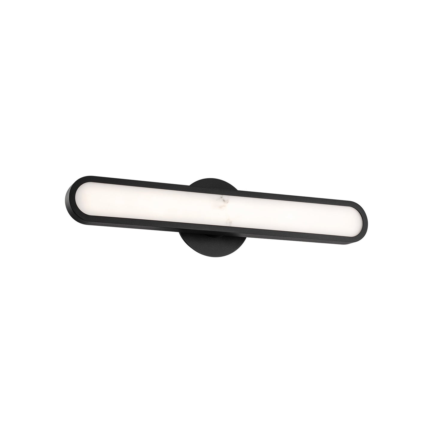 Serena LED Bath Vanity Light in Black (24-Inch).
