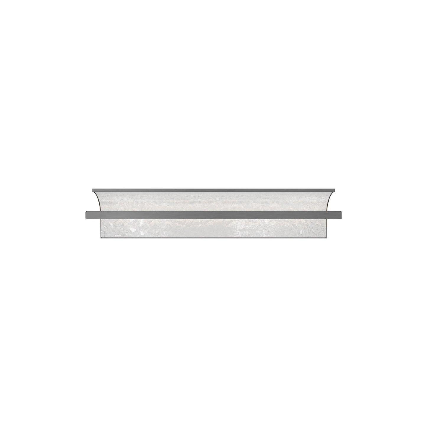 Shard LED Bath Wall Light in Brushed Nickel (Small).