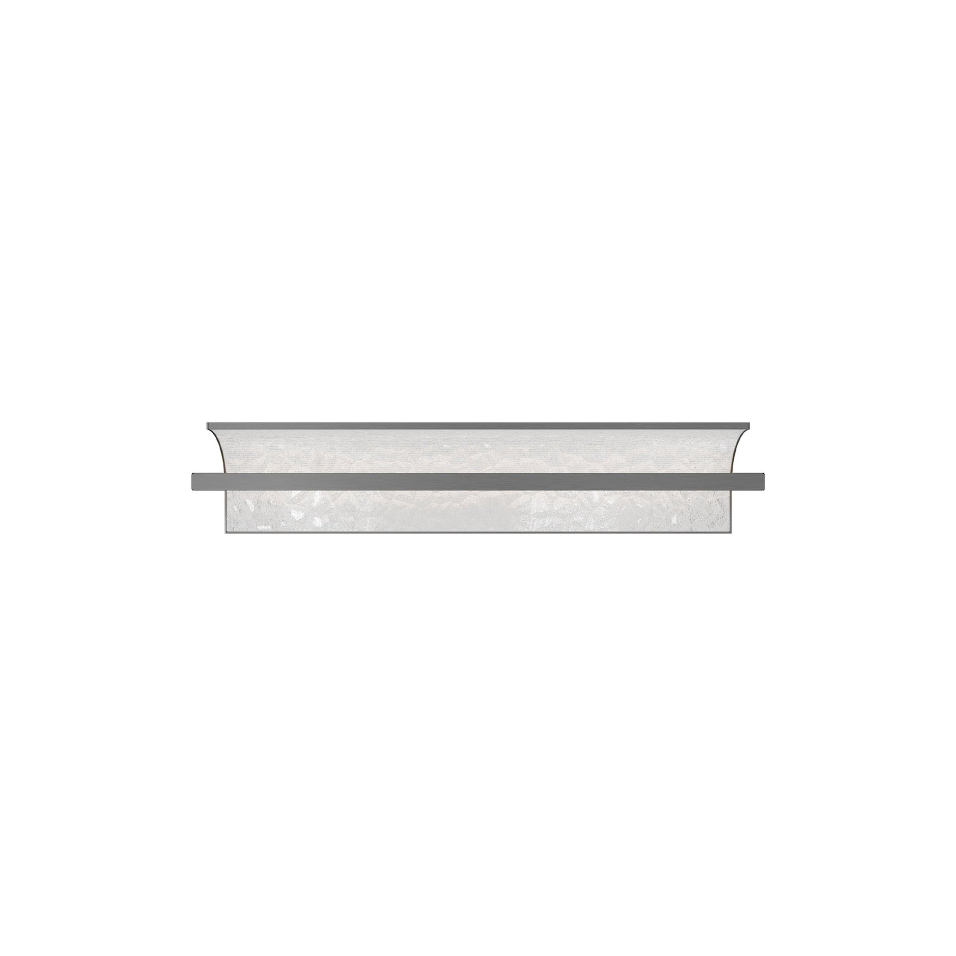 Shard LED Bath Wall Light in Brushed Nickel (Small).