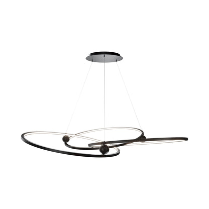 Sidewinder LED Chandelier in Black.
