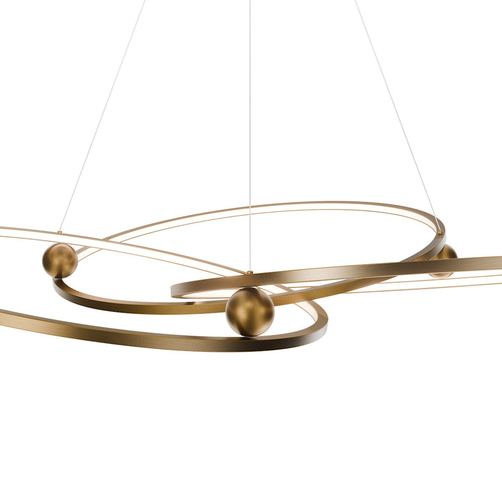 Sidewinder LED Chandelier in Detail.