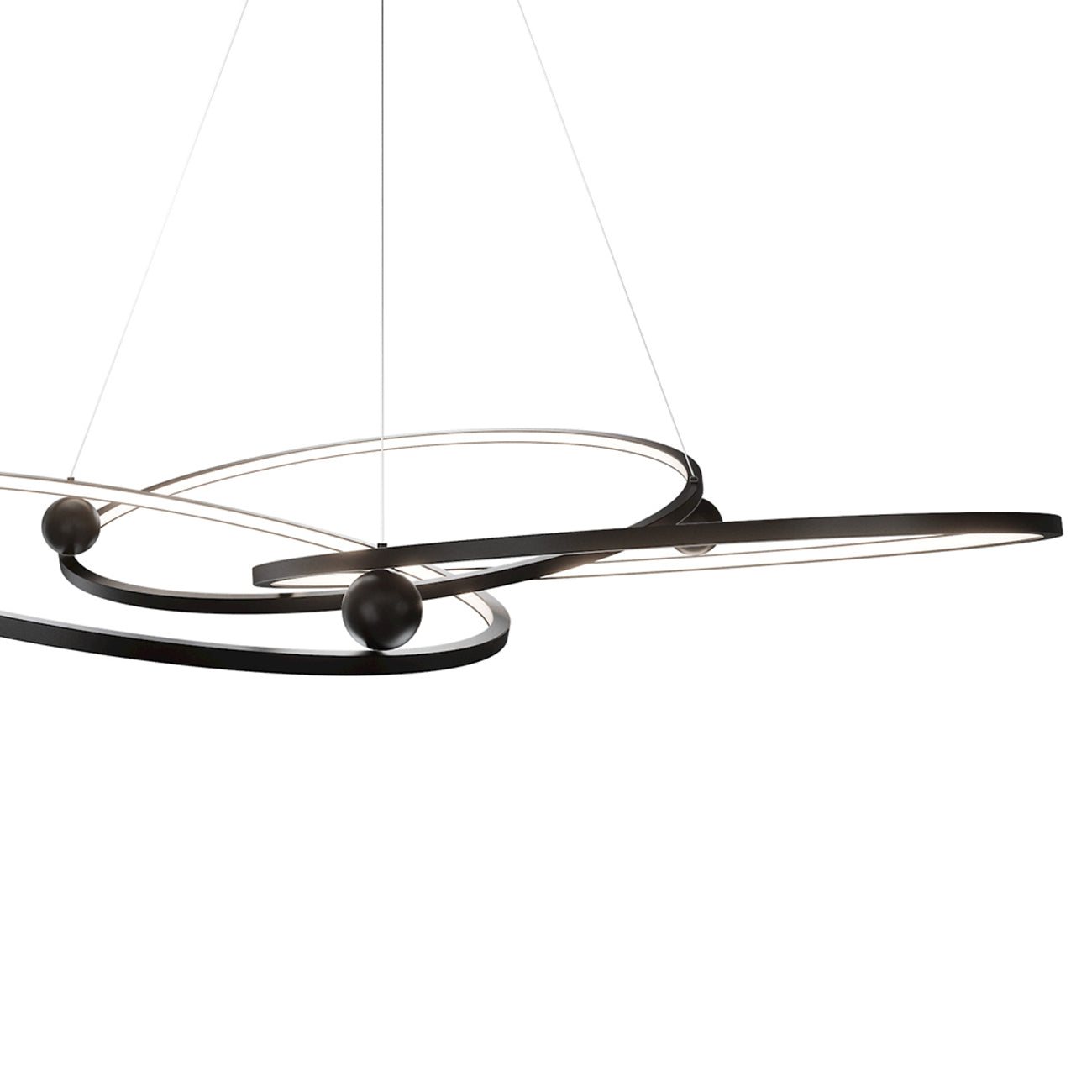 Sidewinder LED Chandelier in Detail.