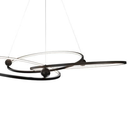 Sidewinder LED Chandelier in Detail.