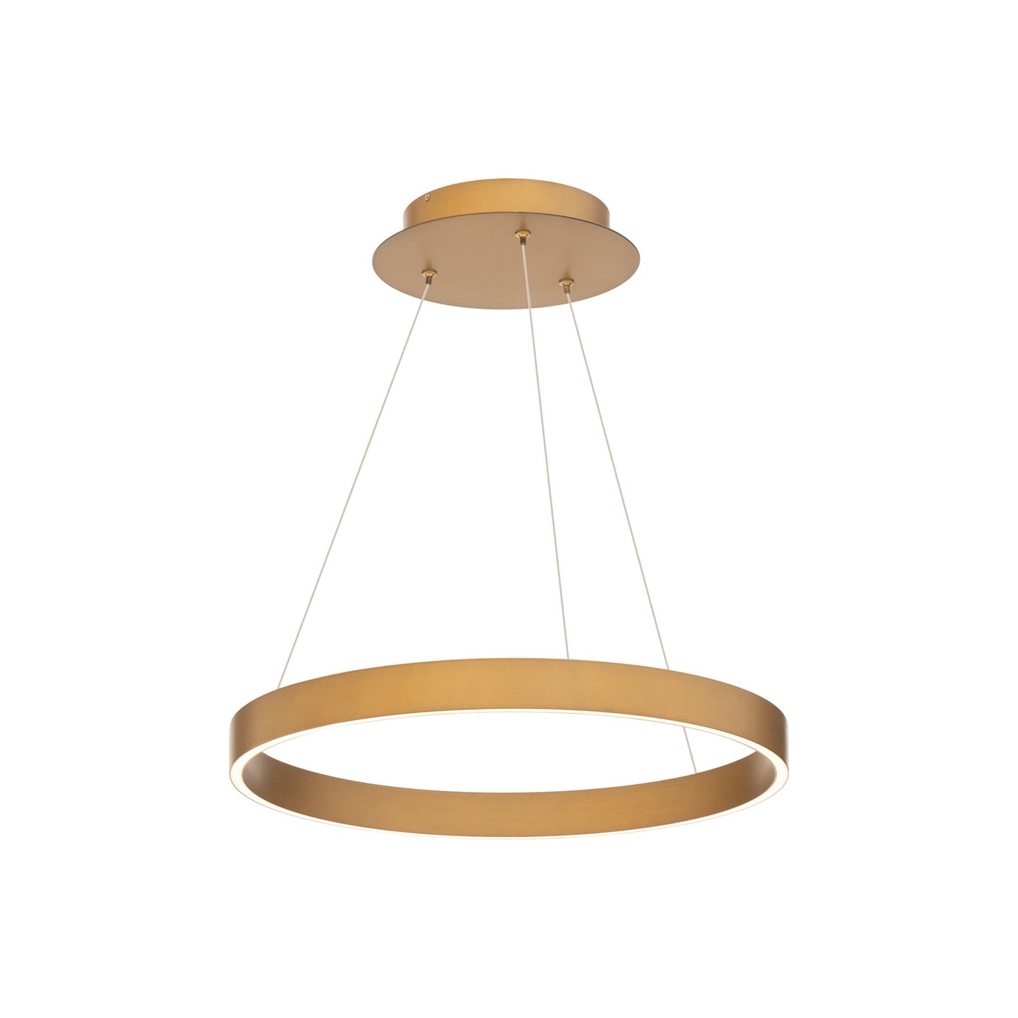 Sirius LED Pendant Light in Aged Brass (18.13-Inch).