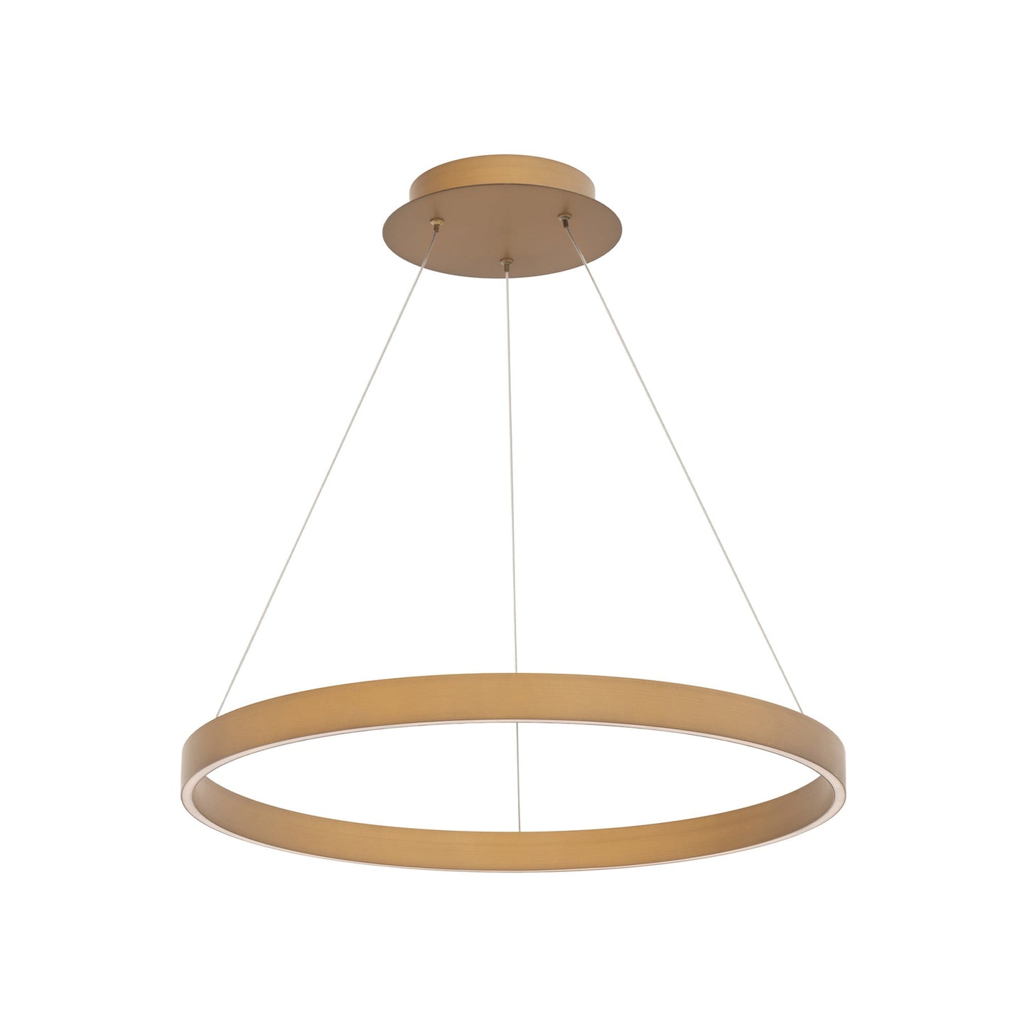 Sirius LED Pendant Light in Aged Brass (24-Inch).