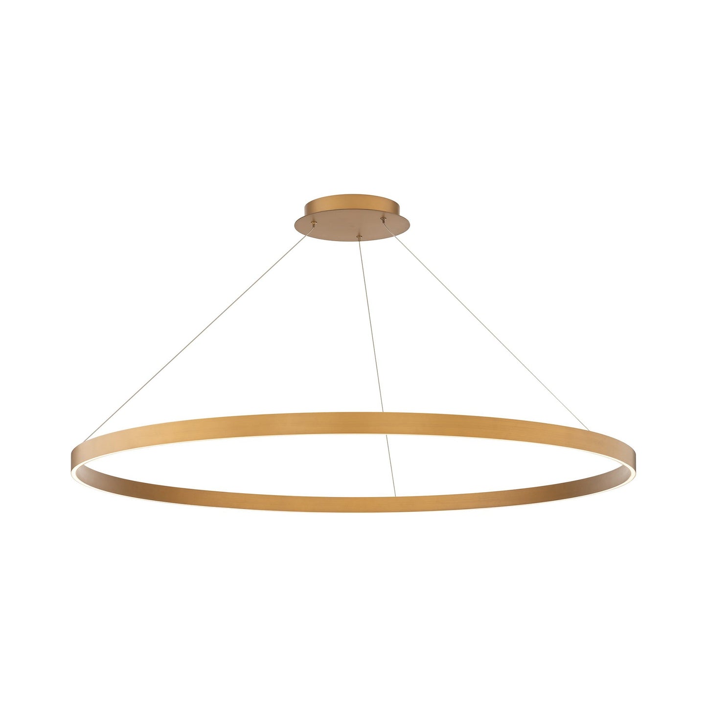 Sirius LED Pendant Light in Aged Brass (47.88-Inch).