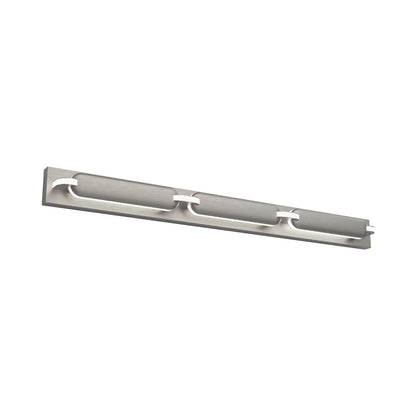 Spectacle LED Bath Wall Light in Brushed Nickel (Large).