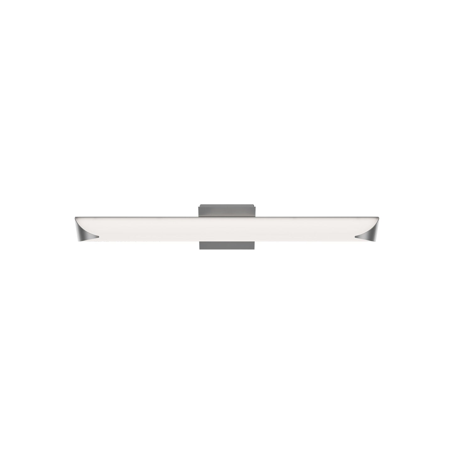 Straitaway LED Bath Wall Light in Brushed Nickel (Small).