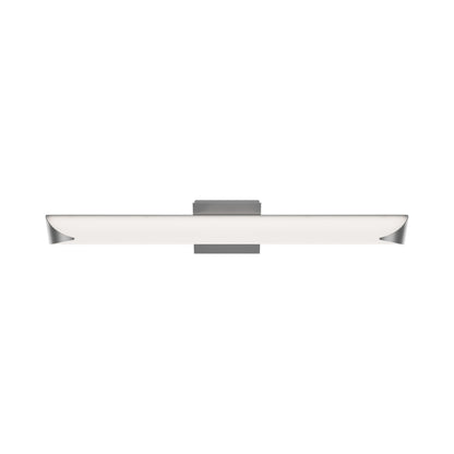 Straitaway LED Bath Wall Light in Brushed Nickel (Large).