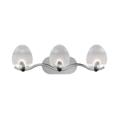 Tressa LED Bath Vanity Light in Brushed Nickel.
