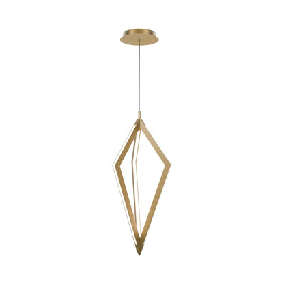 Tribeca LED Pendant Light in Aged Brass.