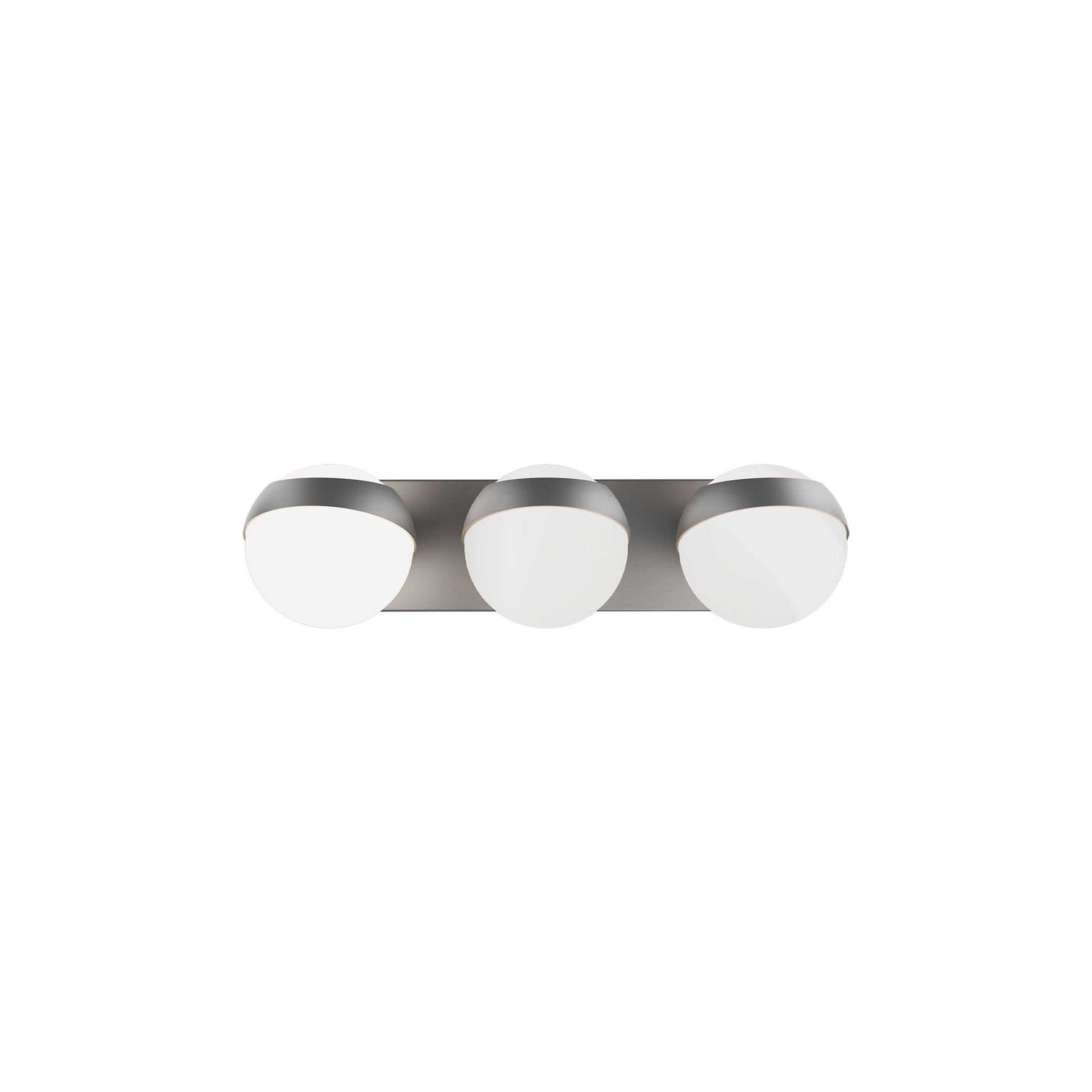 Tripoli LED Bath Wall Light in Brushed Nickel (Small).