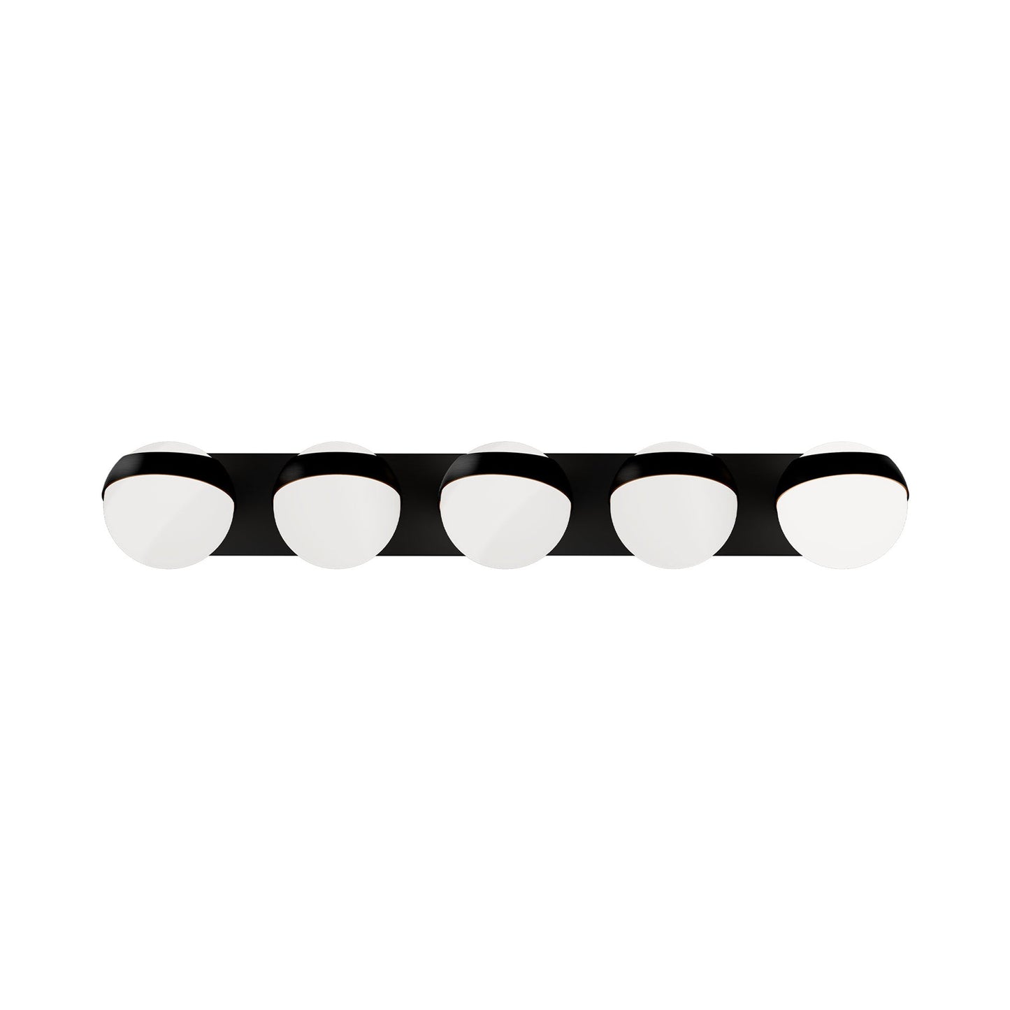 Tripoli LED Bath Wall Light in Black (Large).