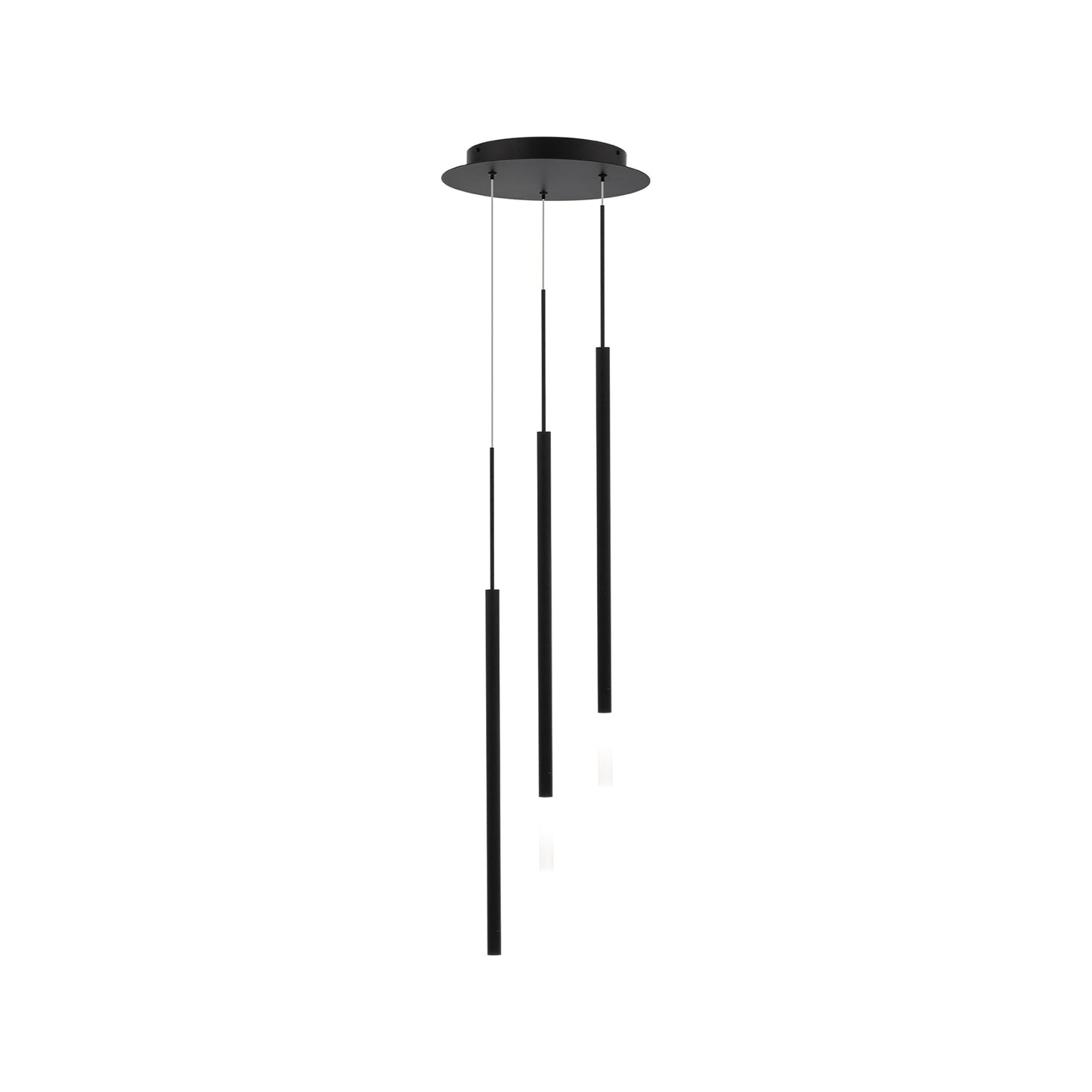 Viggo Round LED Multi Pendant Light (24-Inch/3-Light).