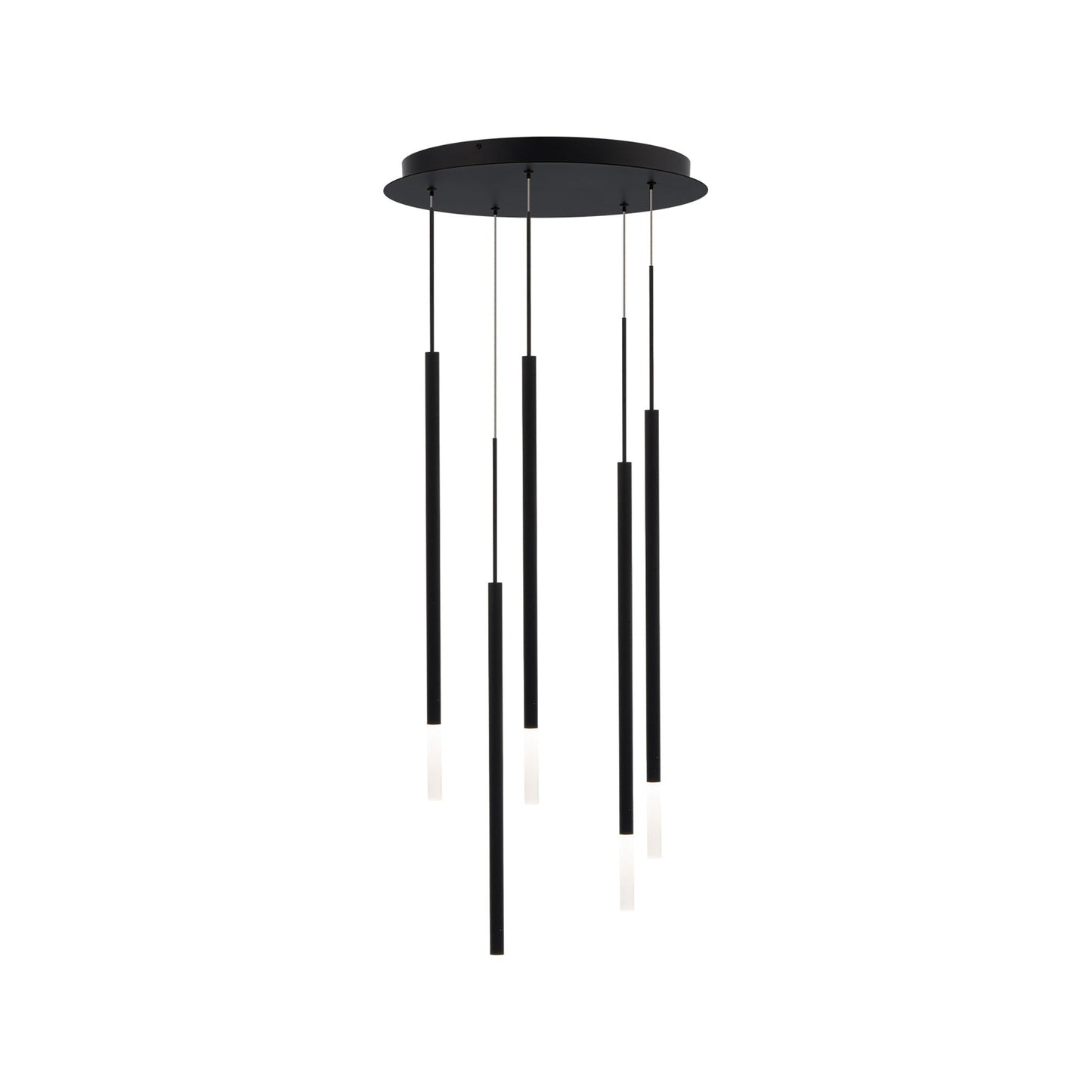 Viggo Round LED Multi Pendant Light (24-Inch/5-Light).