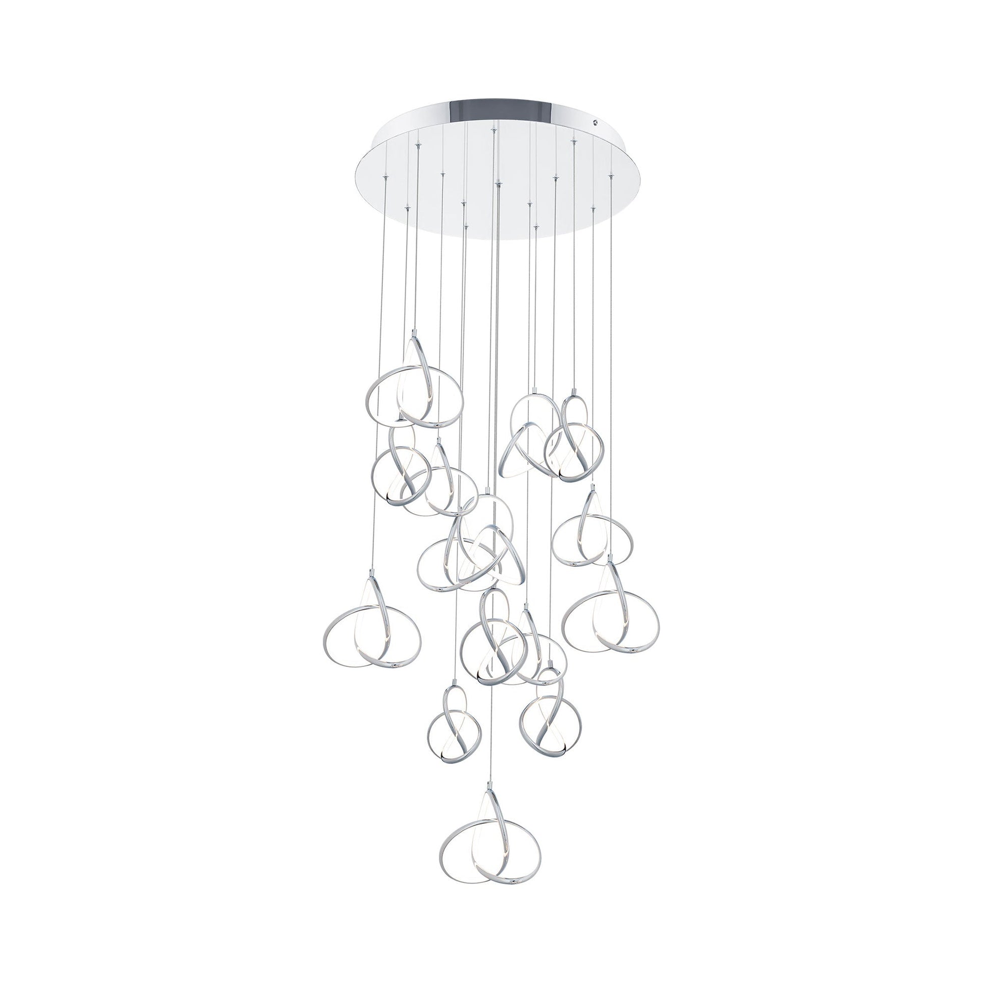 Vornado LED Multi Pendant Light in Chrome (15-Light).