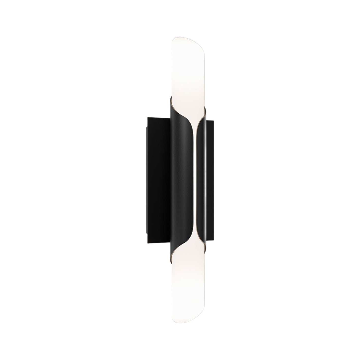 Wrappe LED Wall Light in Black.