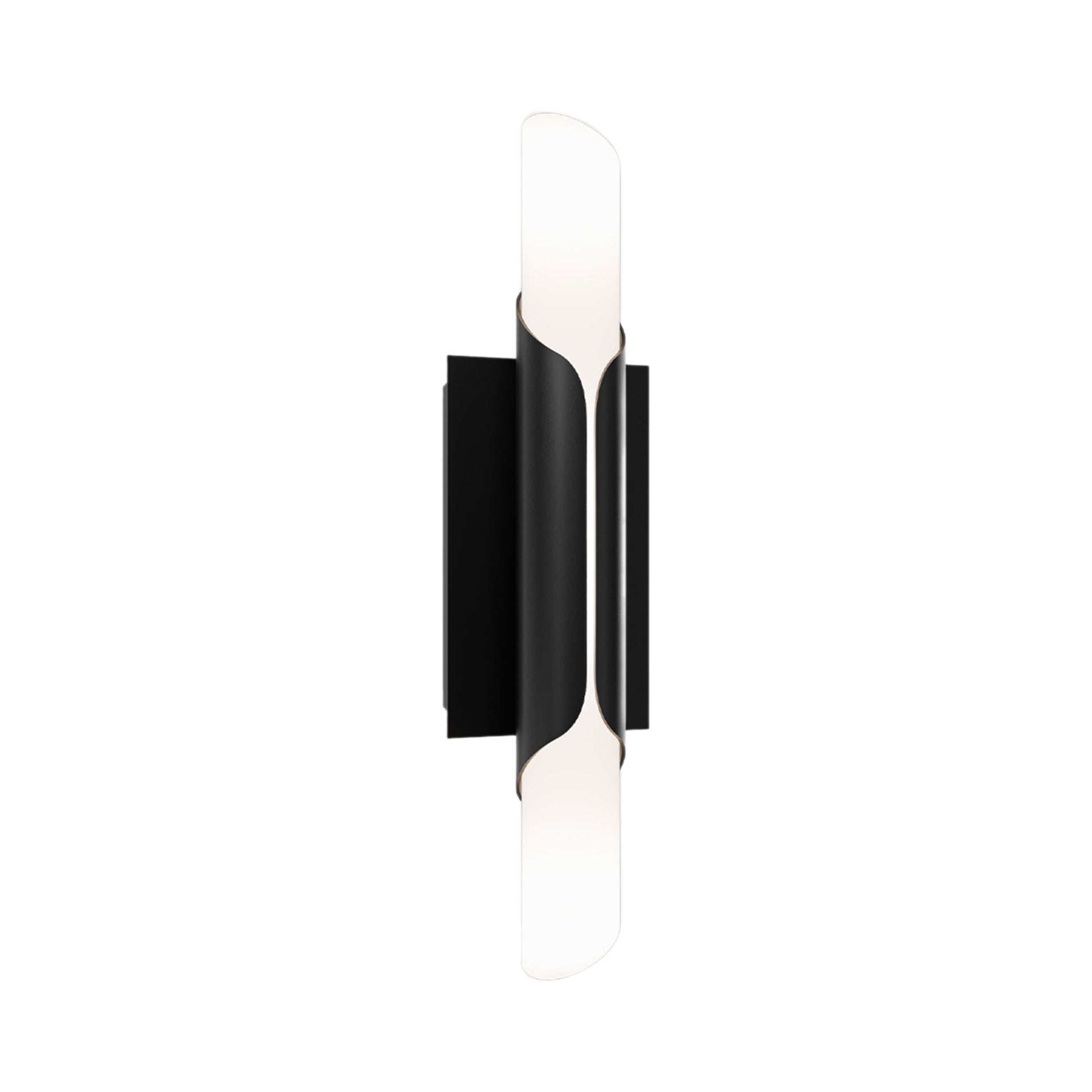 Wrappe LED Wall Light in Black.