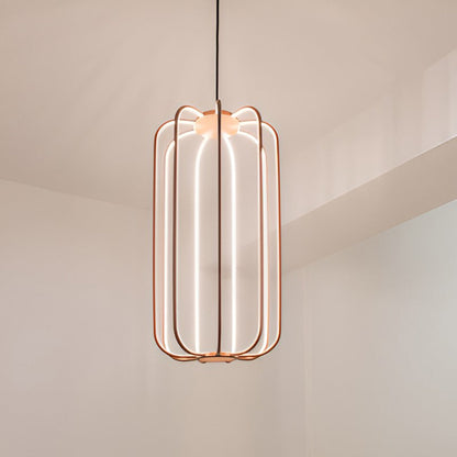 Cavea LED Pendant Light in Eco Gold (Tall).