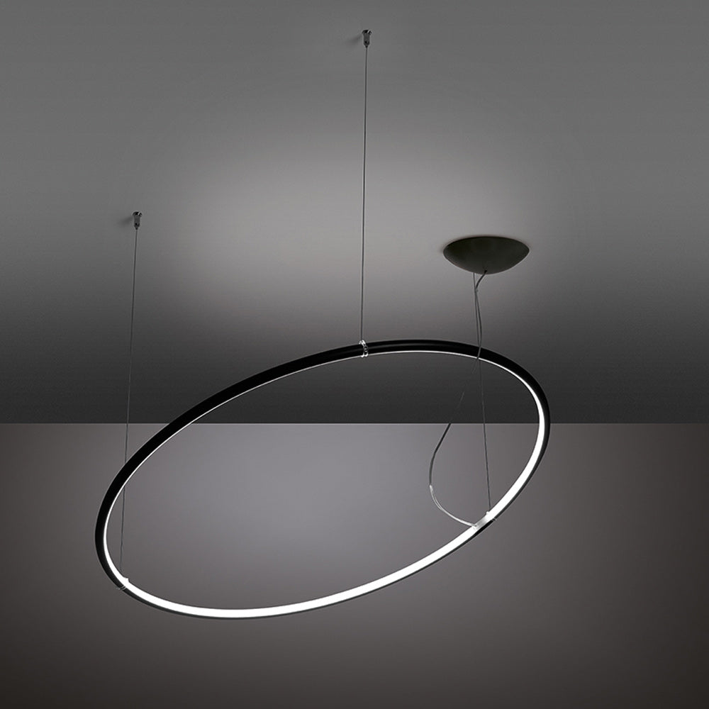 Lancia Circular LED Pendant Light in Detail.
