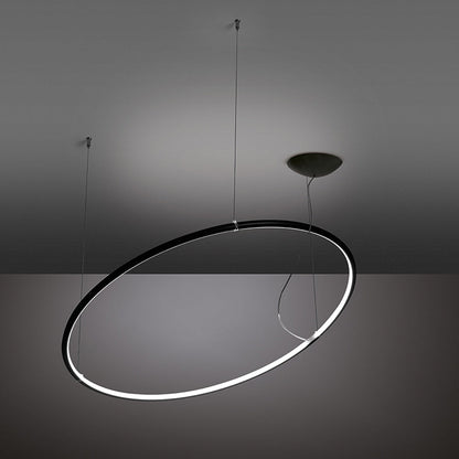 Lancia Circular LED Pendant Light in Detail.