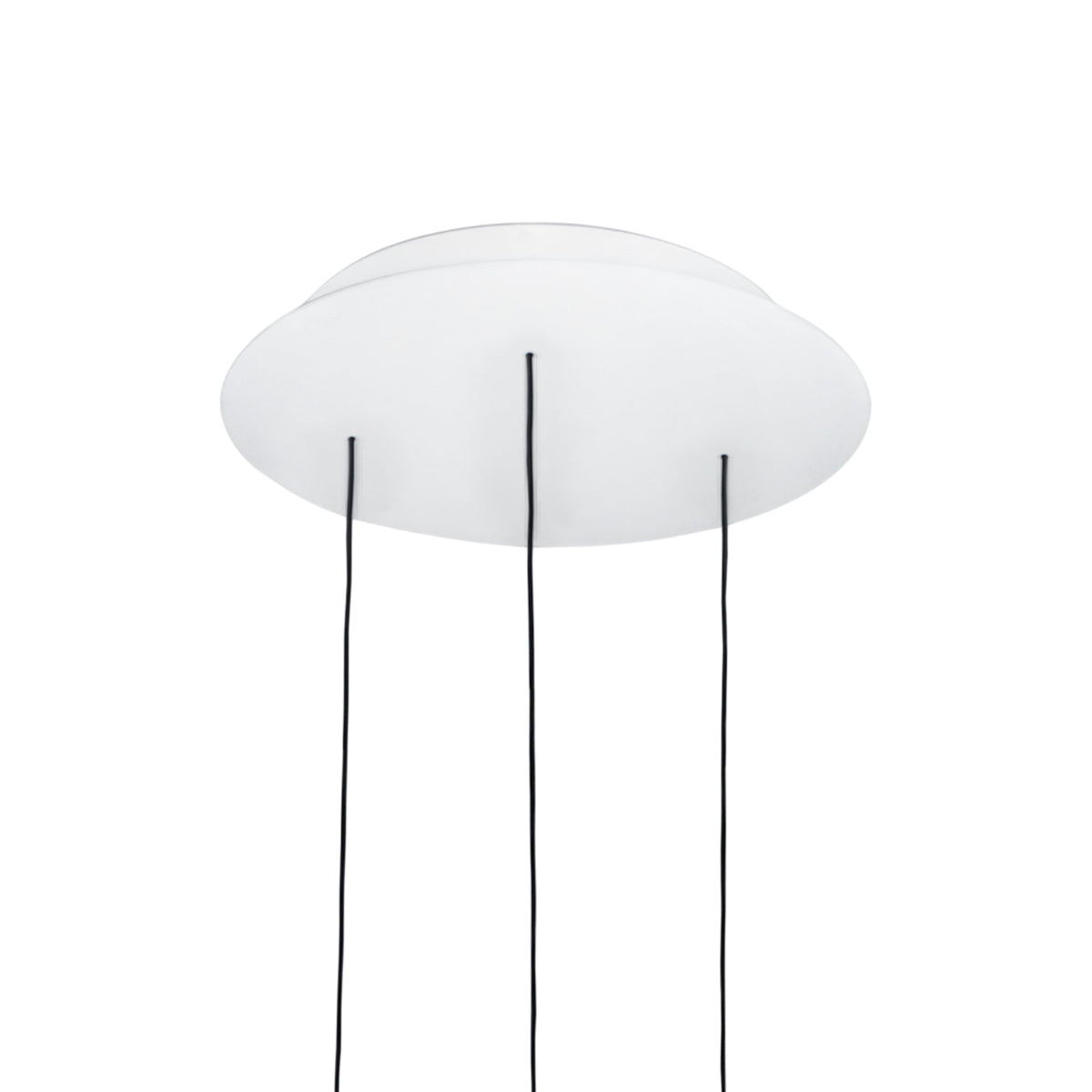 Stick System Round Multi Light Canopy in White (3-Light).