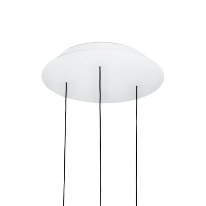 Stick System Round Multi Light Canopy in White (3-Light).
