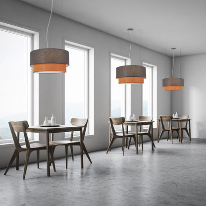Aros Double Pendant Light in dining room.