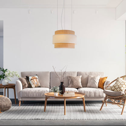 Aros Triple Pendant Light in living room.