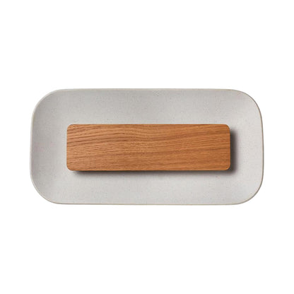 Aura LED Wall Light in White.