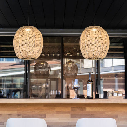 Cala Outdoor LED Pendant Light in Outside Area.