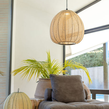 Cala Outdoor LED Pendant Light in living room.