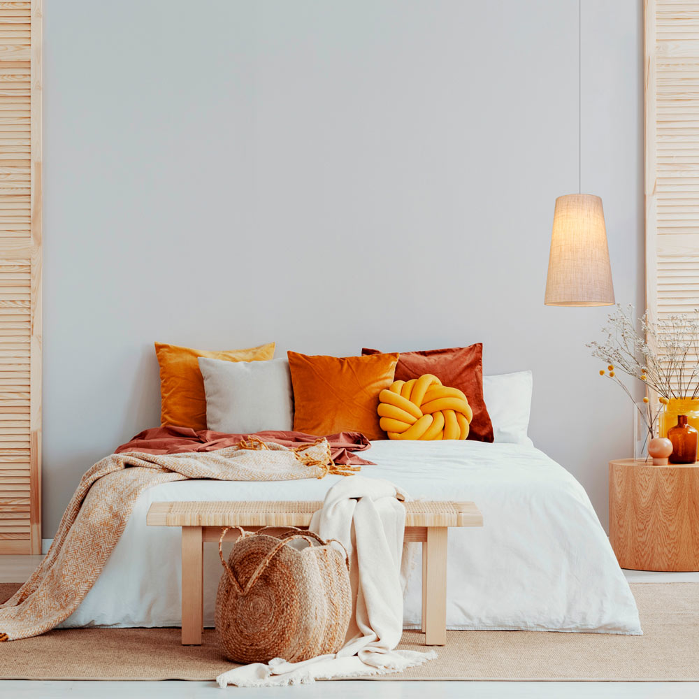 Conet Pendant Light in bedroom.