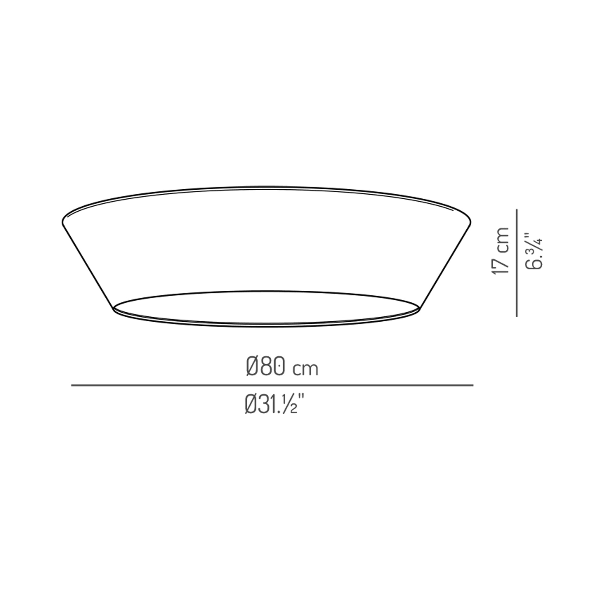 Daya Flush Mount Ceiling Light - line drawing.