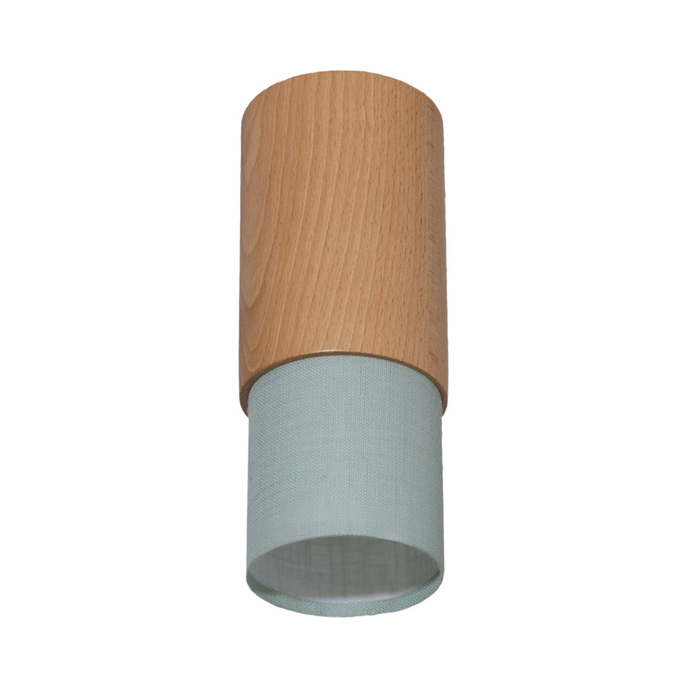 Fokus Flush Mount Ceiling Light in ALA Linen.